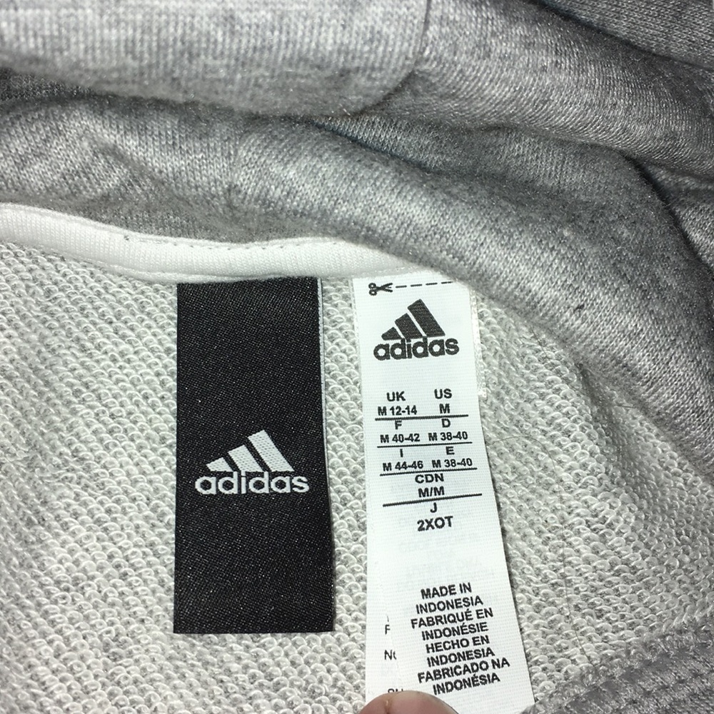 Adidas sleeveless hoodie gray size M EUC - Picture 7 of 8